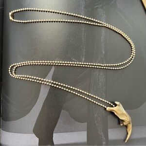 SAINT CLAUDE SOCIAL CLUB • Antique Gold Muskrat Jawbone Necklace